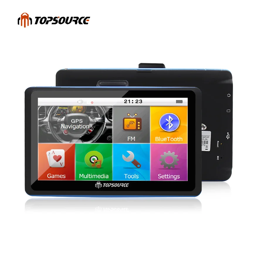 Topsource 7 дюймов автомобиля gps навигации WinCE 6 0 Bluetooth AVIN заднего вида камера 8 ГБ/256 Мб