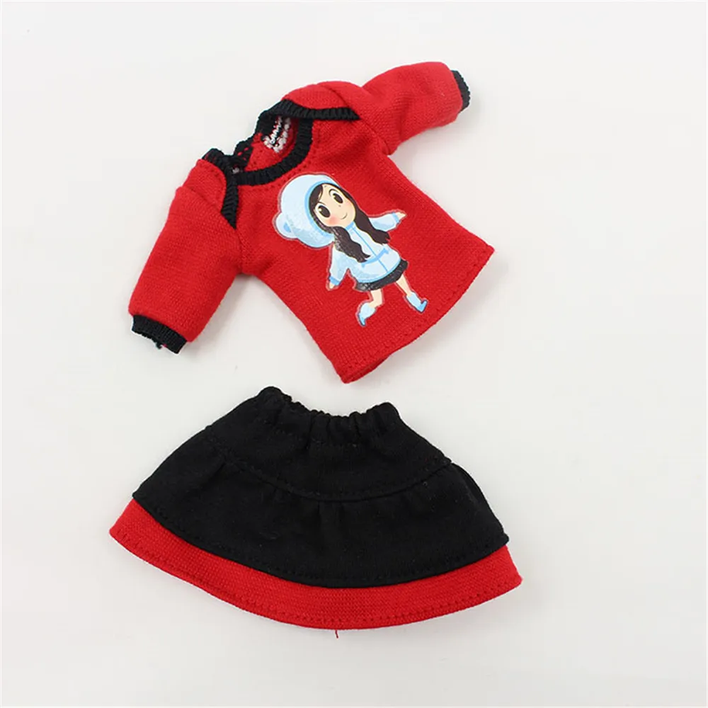 Одежда для кукол DBS blyth красное платье подходит куклы 1/6 bjd 30 см|blythe dress|doll clothesblythe doll