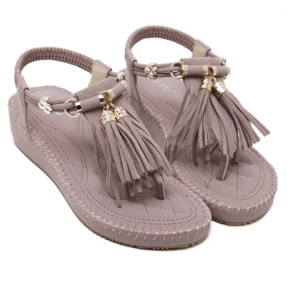 Новейшие летние женские сандалии из искусственной кожи с бахромой|women sandals|sandals