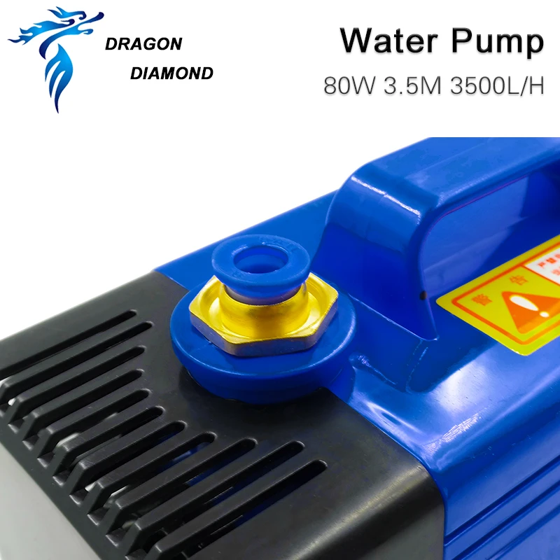 Погружной водяной насос 80 Вт 3 5 м 3500л/ч IPX8 220 В для CO2 лазерной гравировки