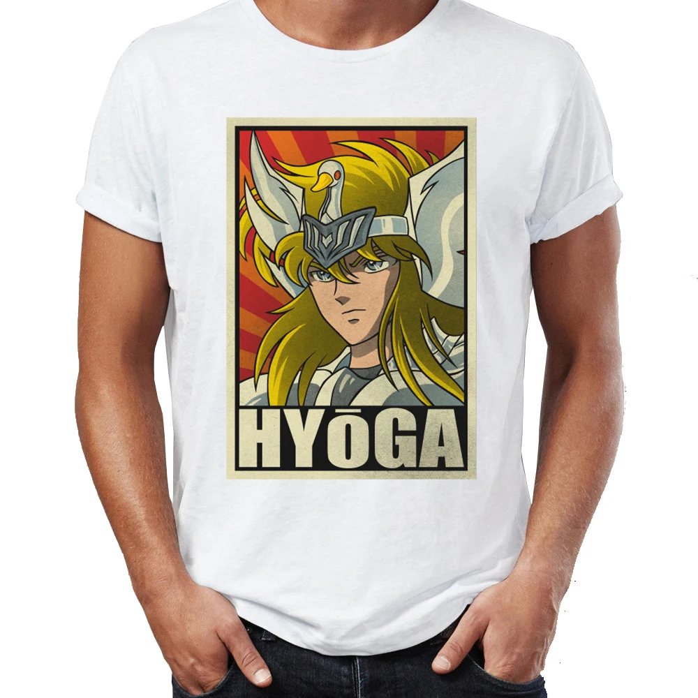 Футболка Saint Seiya Ikki Hyoga Shiryu Шун аниме Artsy Tee|Мужские футболки| |