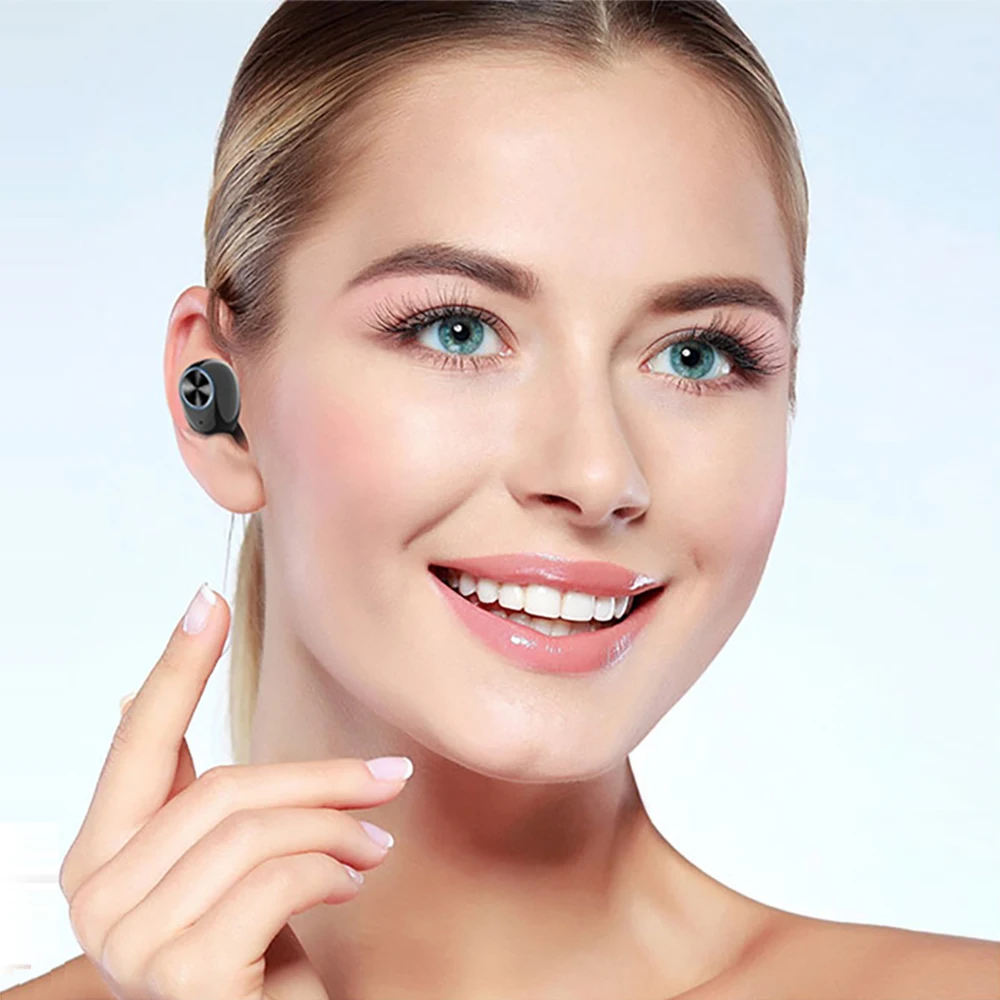 V6 TWS Bluetooth наушники беспроводные вкладыши BT 5 0 стерео водонепроницаемые с