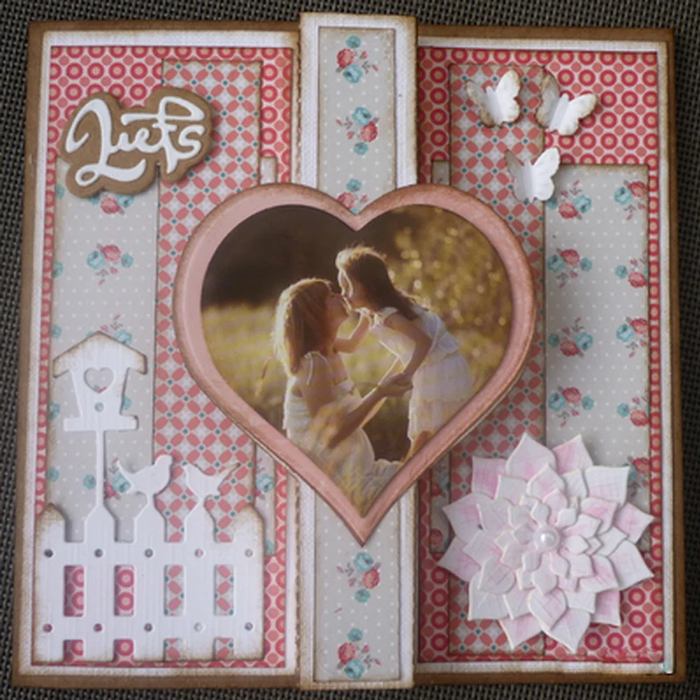 Волнистые кривые края Смешанная форма металлические штампы трафарет для