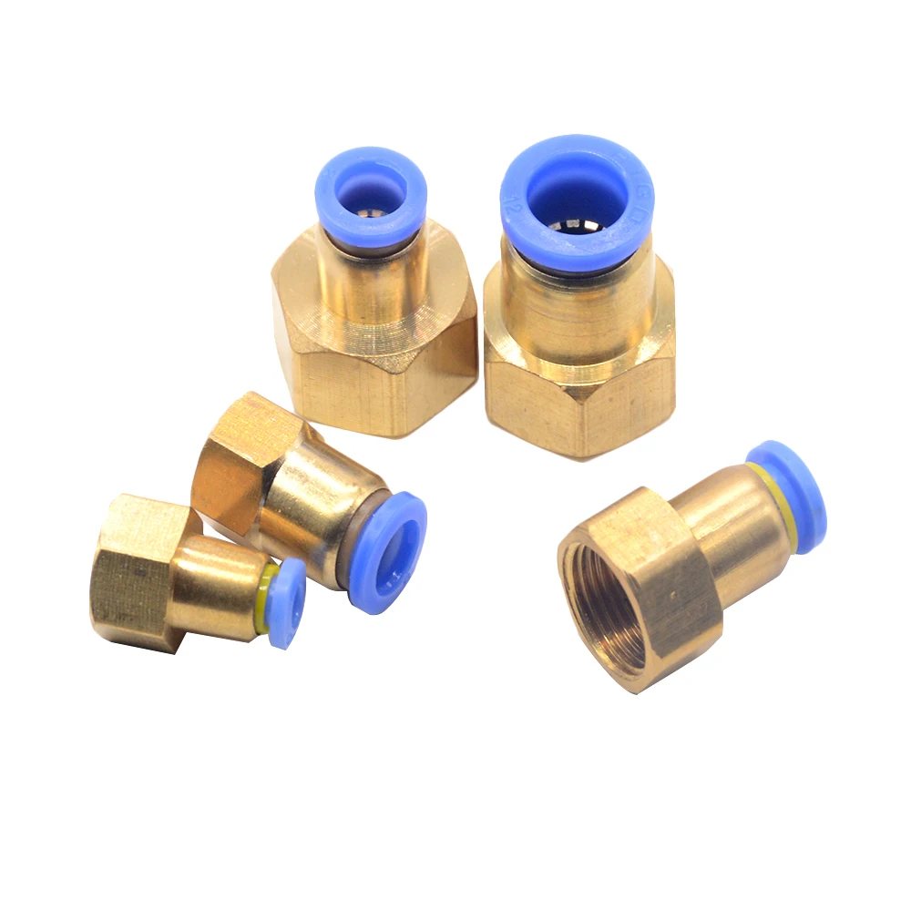 Пневматический Фиттинг PCF 4 мм 12 резьба M5 * 0 8 1/8 &quot1/4&quot 3/8 &quot1/2&quot воздушная женский