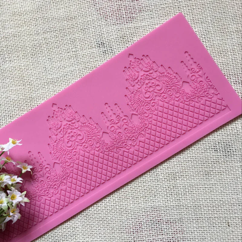 Силиконовый помадный кружевной торт в стиле барокко инструменты для украшения