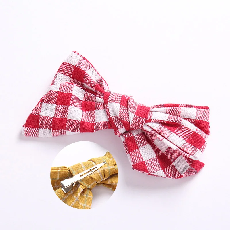 Style B-with clip 08 Тканевые повязки на голову с бантом или заколки для волос, Весенняя Цветочная повязка на голову с бантом, Школьные Аксессуары для волос для девочек - Цвет: Style B-with clip 08