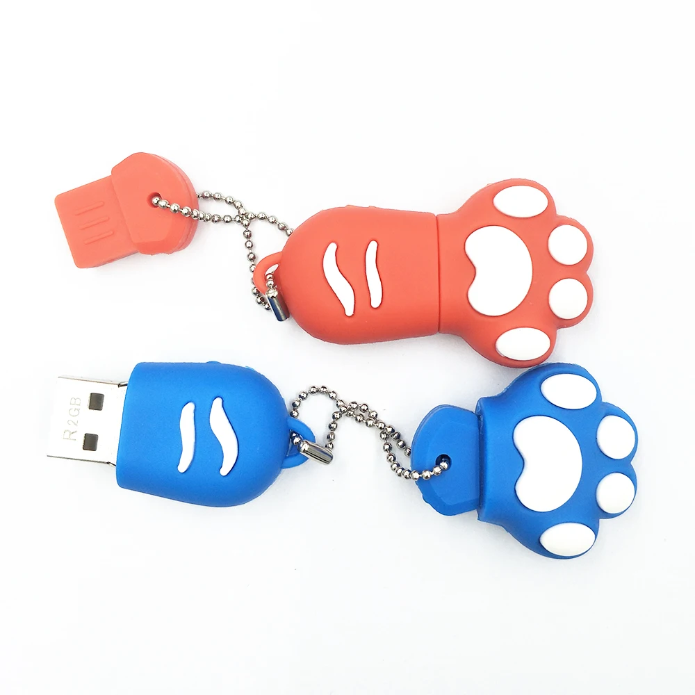 Memoia Stick USB 2.0 съемный usb stick Tiny флешки флэш накопитель кошка лапой 4 г 16 ГБ 32 смешно U