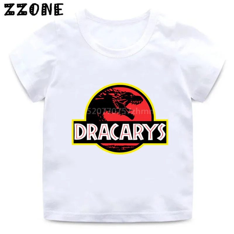 Dracarys/футболка с принтом Игра престолов для мальчиков и девочек Arya Stark Not Today