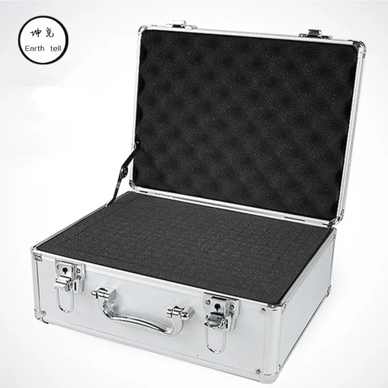 Aluminum ABS Travel bag Tool case suitcase toolbox File box Impact resistant safety equipment camera with pre-cut foam lining