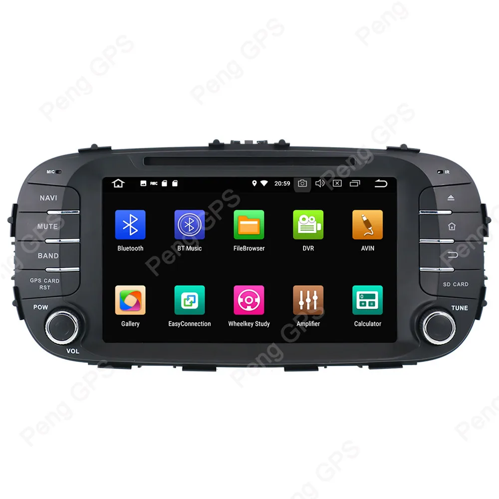 Автомагнитола 2 Din с восьмиядерным процессором DVD-проигрывателем Android 8 0
