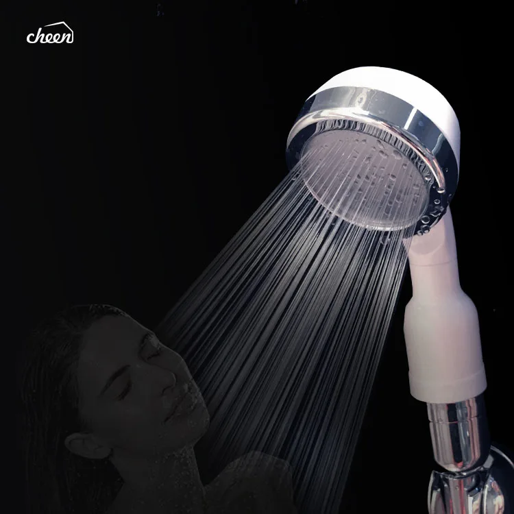 Cheen Красивая Белая душевая головка для очистки воды с фильтром 30% экономии воды съемный ABS пластиковый портативный Душ - Цвет: white