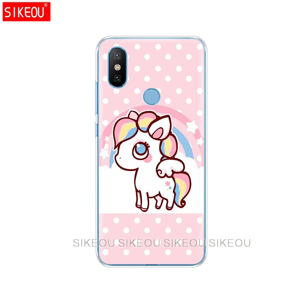 Силиконовый чехол для Xiaomi Mi 8 8SE A1 A2 5 5S 5X 6 Mi5 MI6 NOTE 3 MAX Mix 2 2S Rainbow Lovely Unicorn | Мобильные