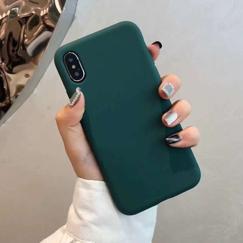 Ультратонкие однотонные Чехлы зеленого цвета для телефона Huawei Nova 3 2S Mate 20 10 Pro Honor 9