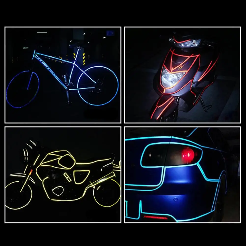Mounchain Bicycle Reflective Sticker Tape Noctilucent Waterproof Fluorescent Bike Decoration | Спорт и развлечения