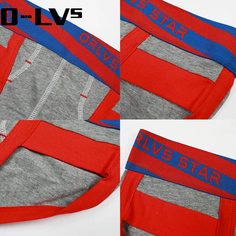 C мужское сексуальное нижнее белье 3 шт. трусы ORLVS хлопковое мужские Cuecas Cueca летние