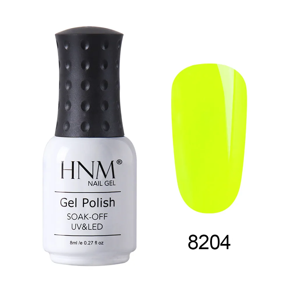 HNM, 8 мл, макарон, УФ-гель для ногтей, долговечный, Полупостоянный лак, лак для ногтей, гибридный лак, Гель-лак, Гель-лак - Цвет: 8204
