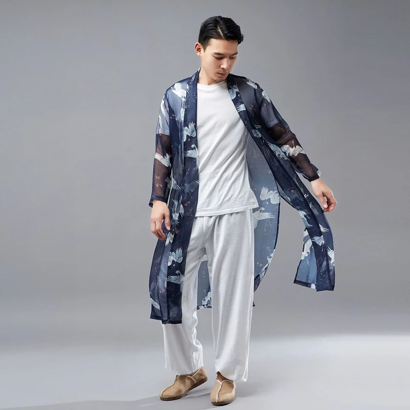 

Japanese kimono cardigan men haori yukata male samurai costume clothing kimono jacket mens kimono shirt yukata haori FZ2004