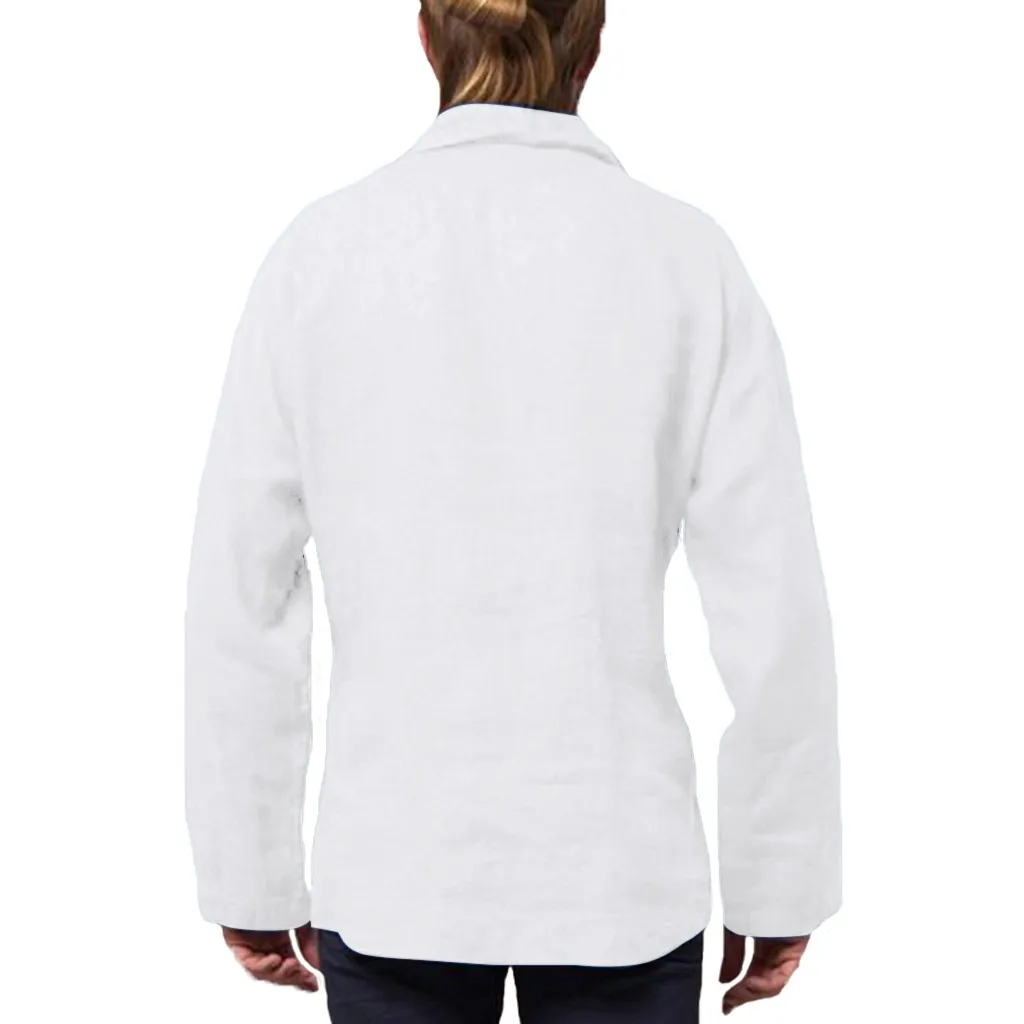 camiseta hombre, Мужская мешковатая рубашка из хлопка и льна с длинным рукавом, Ретро стиль, туника, топы, блузки, camisa social masculina