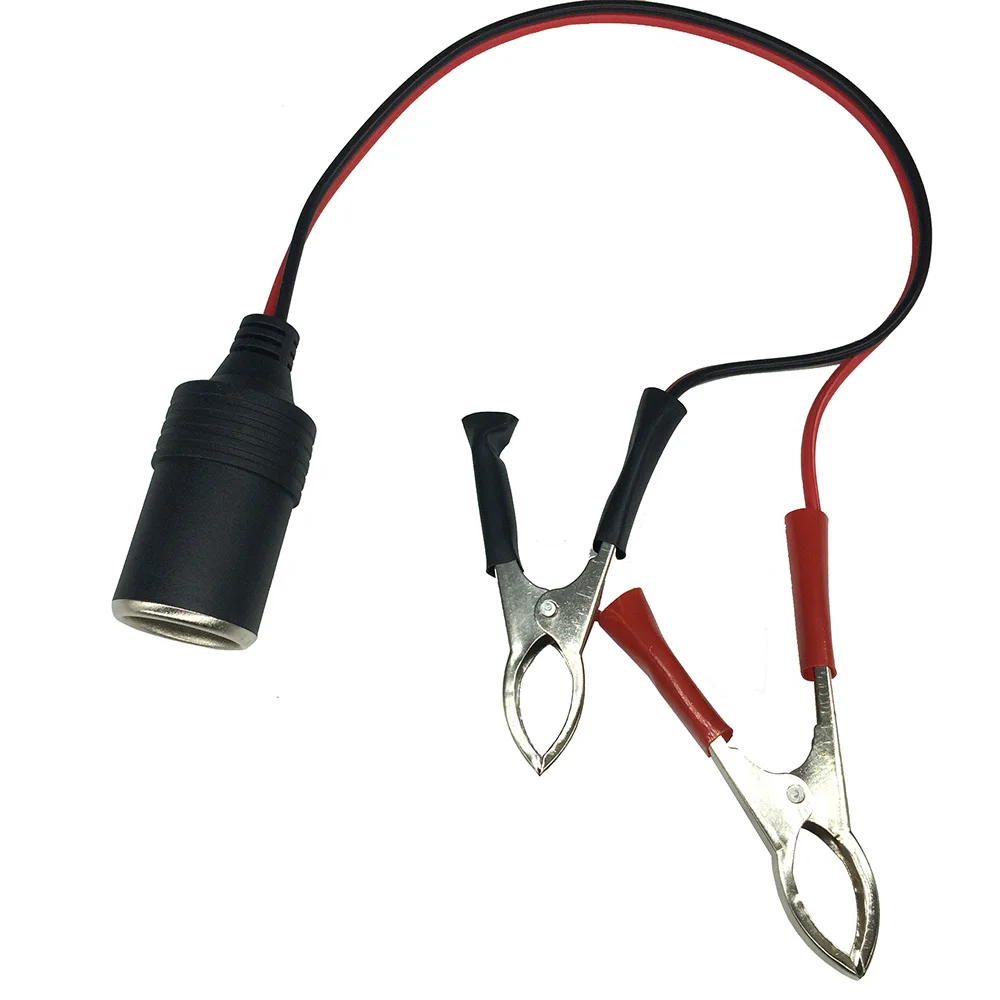 Зажим/зажим для автомобильного аккумулятора 30 см подключения к прикуривателю |