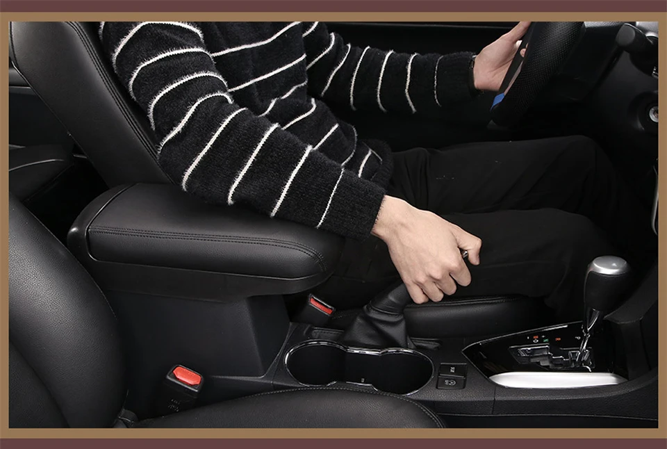 Для Toyota Corolla подлокотник Corolla защитная накладка подлокотник коробка крышка для- Toyota COROLLA центральная консоль подлокотник Крышка