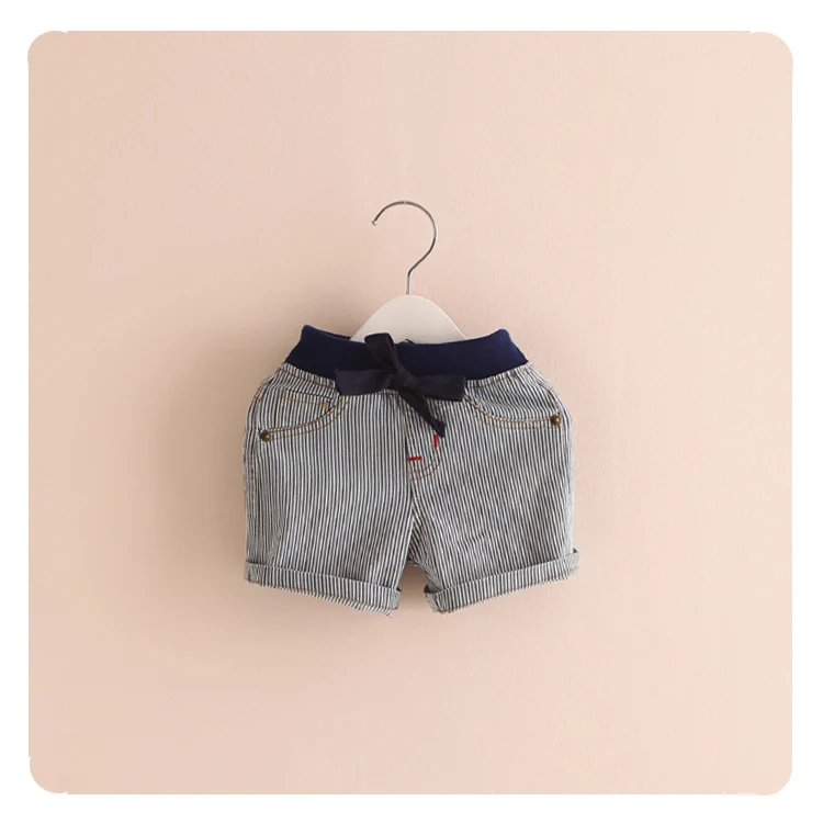 Free shipping Hot sale clothes child clothing baby boy girl shorts stripe Casual Summer Korean Kids wear |