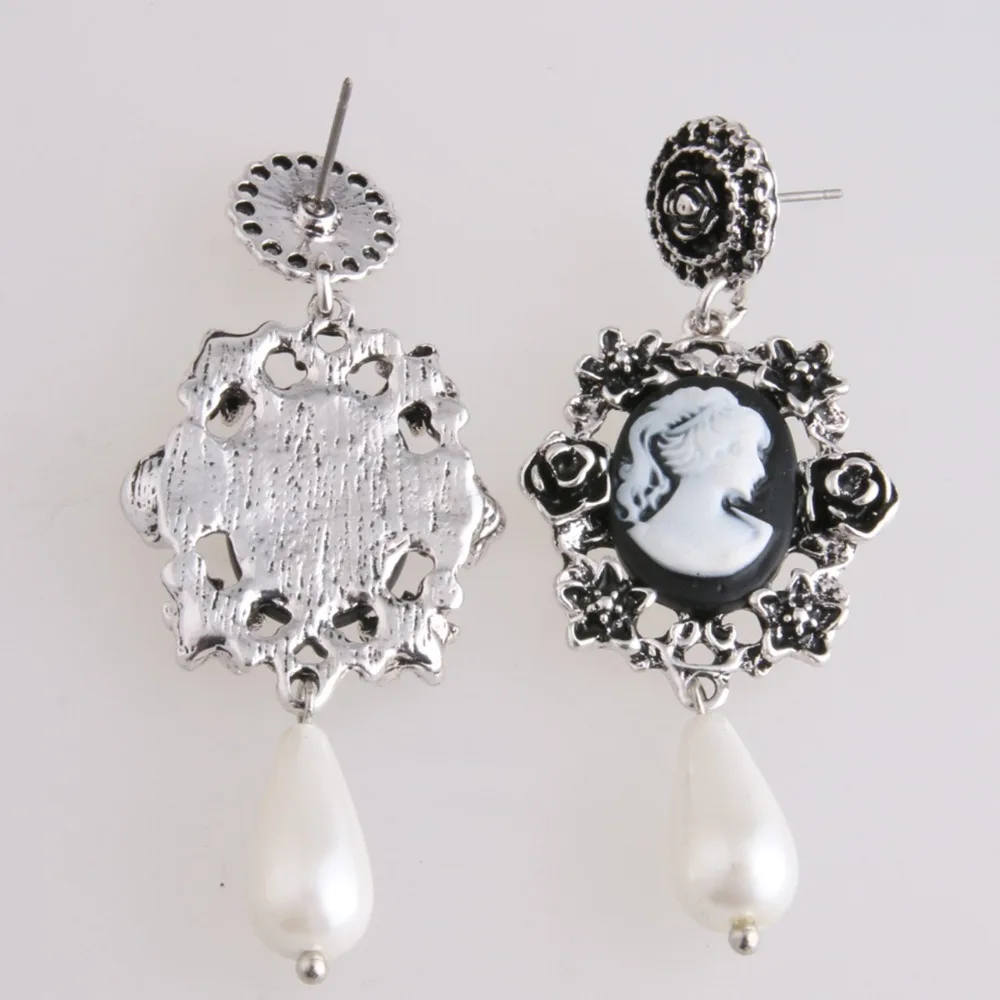 Zouchunfu Oorbellen Vintage Drop Zinc Alloy Earrings for Women Fashion Resin Pearl Long Jewelry Wholesale Pendientes | Украшения и