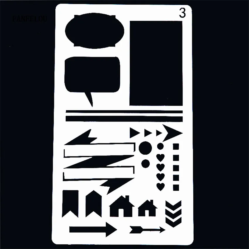 Dialog box трафареты для скрапбукинга спрей Пластиковая форма Щит DIY торт полые