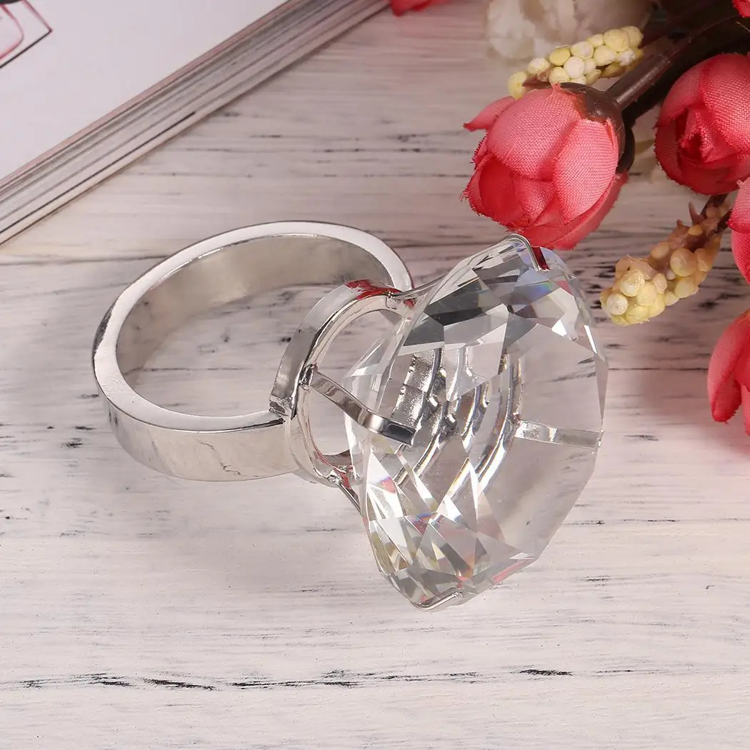 Креативный гигантский Кристалл Rhinestone кольцо пресс папье с подарочной коробкой