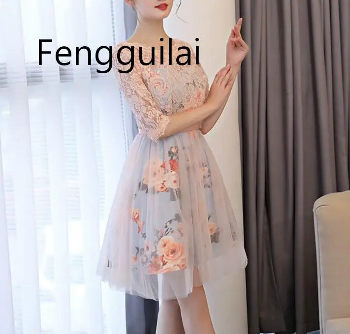 

Boho Designer Fairy Dress 2019 Summer High Quality Flower Tree Embroidery Mesh Elegant Luxury SHORT Dress