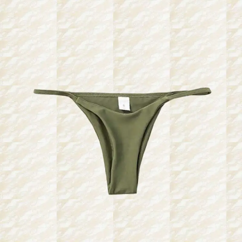 panty-green Женское микро-бикини, набор, пуш-ап, одежда для плавания, Одноцветный, пляжный купальник, бразильские стринги, купальник для девочек, бикини, купальник для женщин - Цвет: panty-green