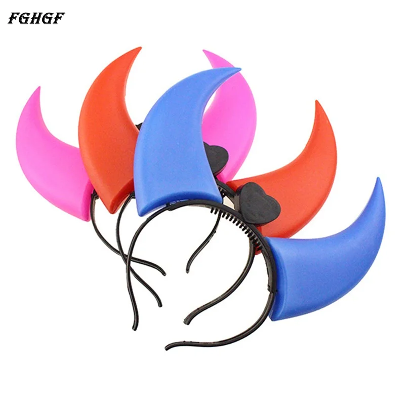 FGHGF 1 шт. Devil Horns светодиодный фонарик красочные костюмы на Хэллоуин вечерние