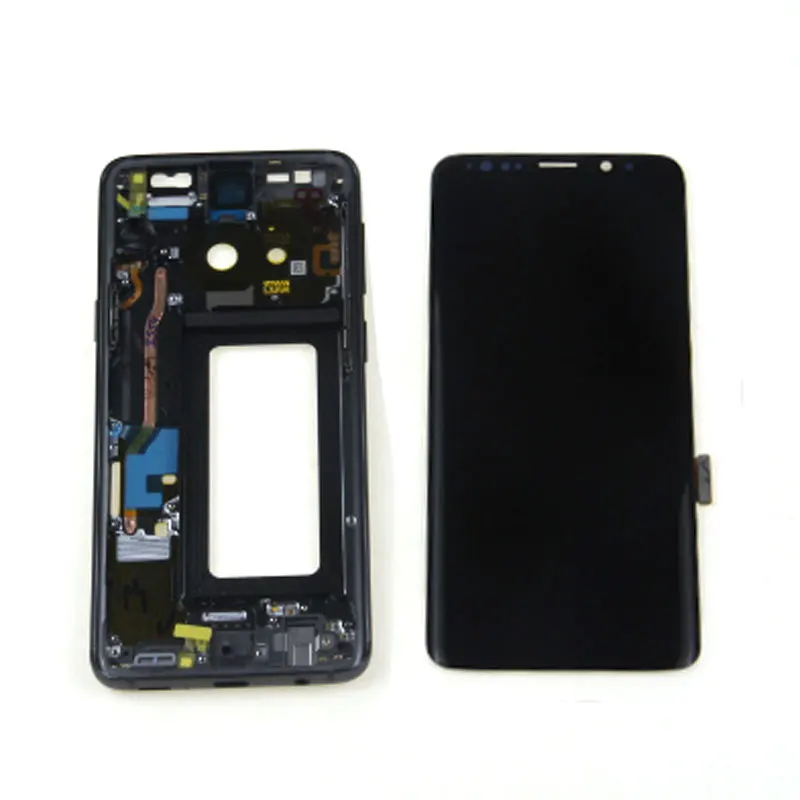S9 lcd с рамкой для SAMSUNG Galaxy S9 lcd сенсорный экран дигитайзер S9 G960 G960U lcd Запасной комплект* 2560x1440