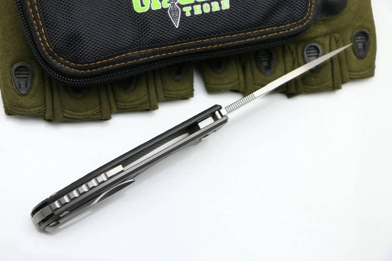 M390 knife Green thorn Hati CF 3D handle folding knife outdoor/camping/hunting/pocket/Tactical knife EDC tool