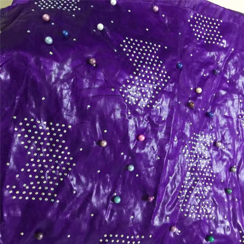 5 ярдов Bazin Riche ткань Германия Качество морская парча дамасский Бисер Топ узор Abaya