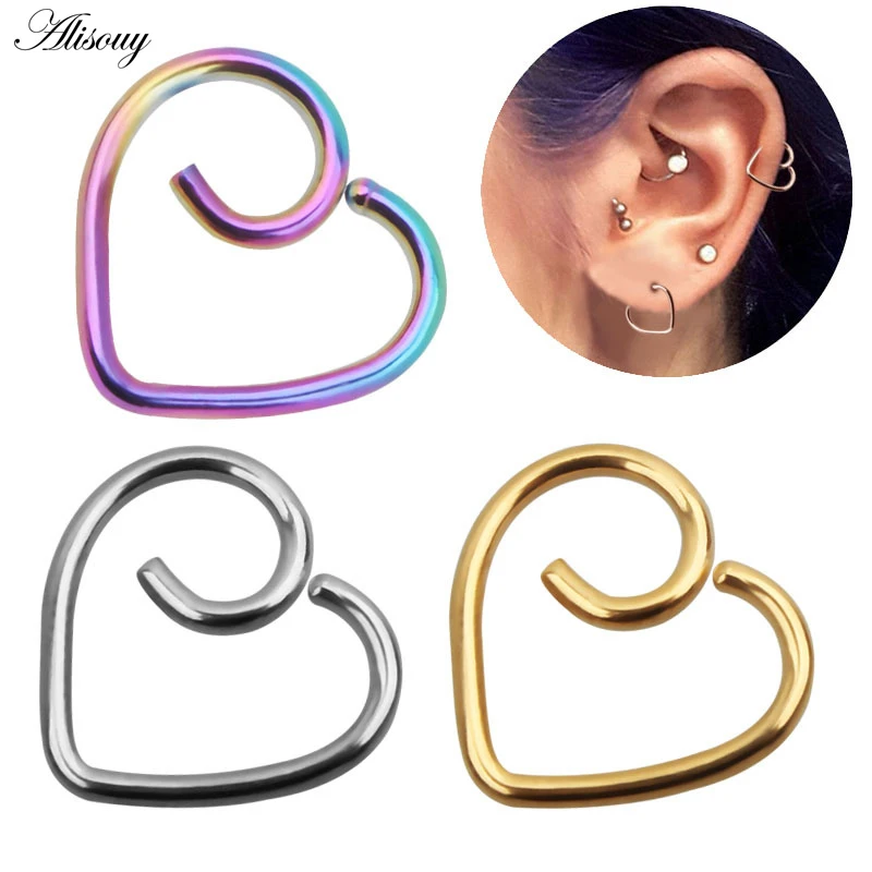 Alisouy 1 шт. стальной пирсинг для пирсинга завитка уха ушной хрящ Rook bone nail Body Jewelry |