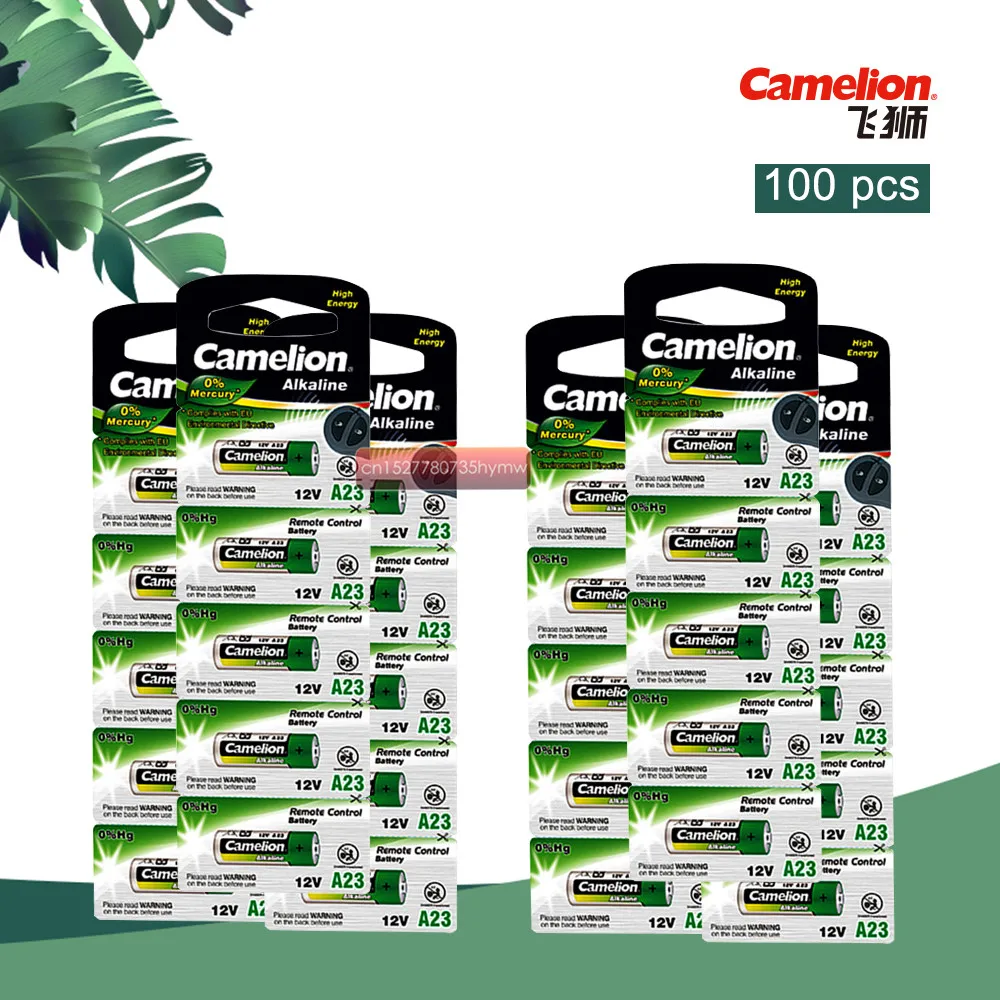 100 шт. Новые щелочные батареи Camelion 12 В 23A 27A 21/23 A23 E23A MN21 RC пульт дистанционного