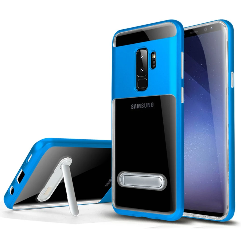 Sky Blue OTAO противоударный держатель чехол для телефона для samsung S9 S8 S7 S6 Edge Plus A3 A5 J3 J5 J7 Note 4 5 8 кронштейн чехол s для задней панели с подставкой - Цвет: Sky Blue