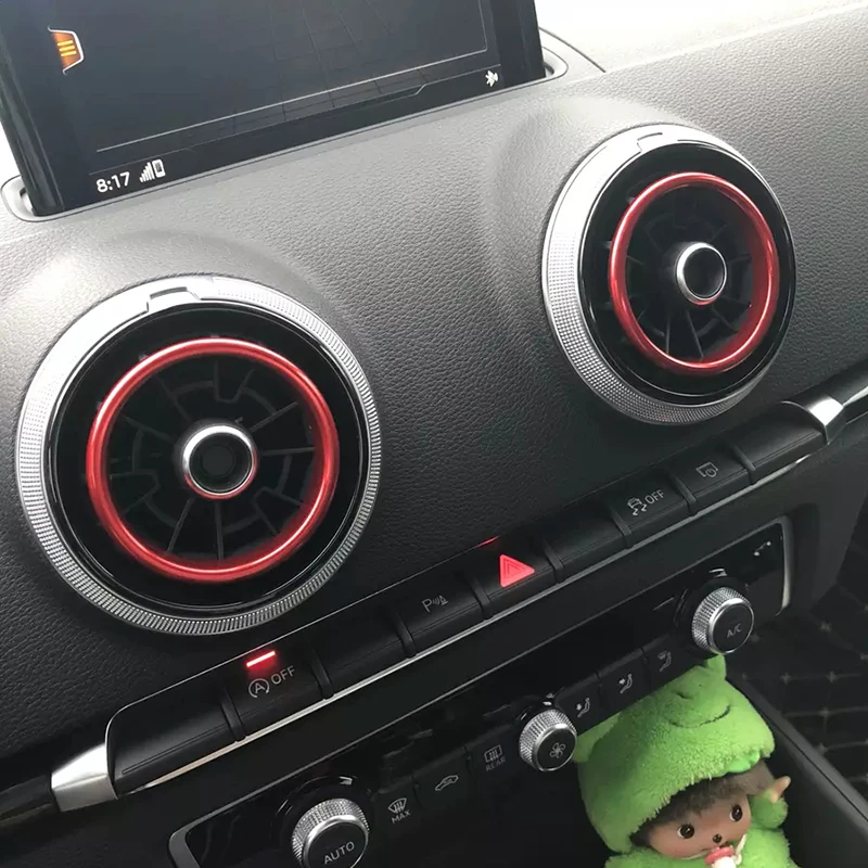 

4 шт., декоративные кольца из алюминиевого сплава для Audi A1 /A3 / S3 2013-2016/Q2