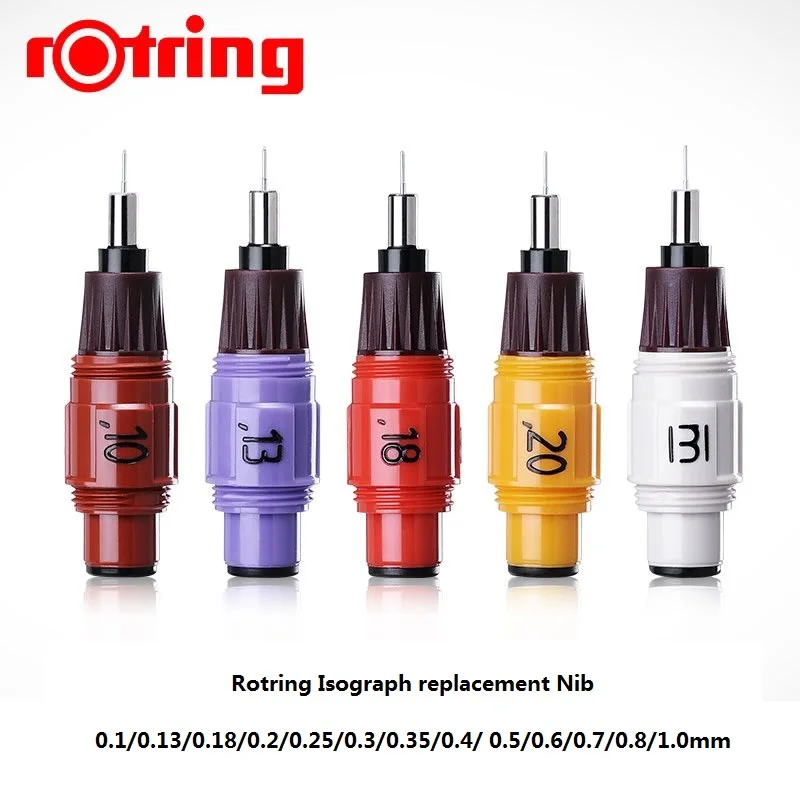 Замена изографа Rotring наконечник 0,2/0,25/0,3/0,35/0,4/0,5/0,6/0,7/0,8/1,0/0,1/0,13/0,18 мм на выбор 1 шт./лот