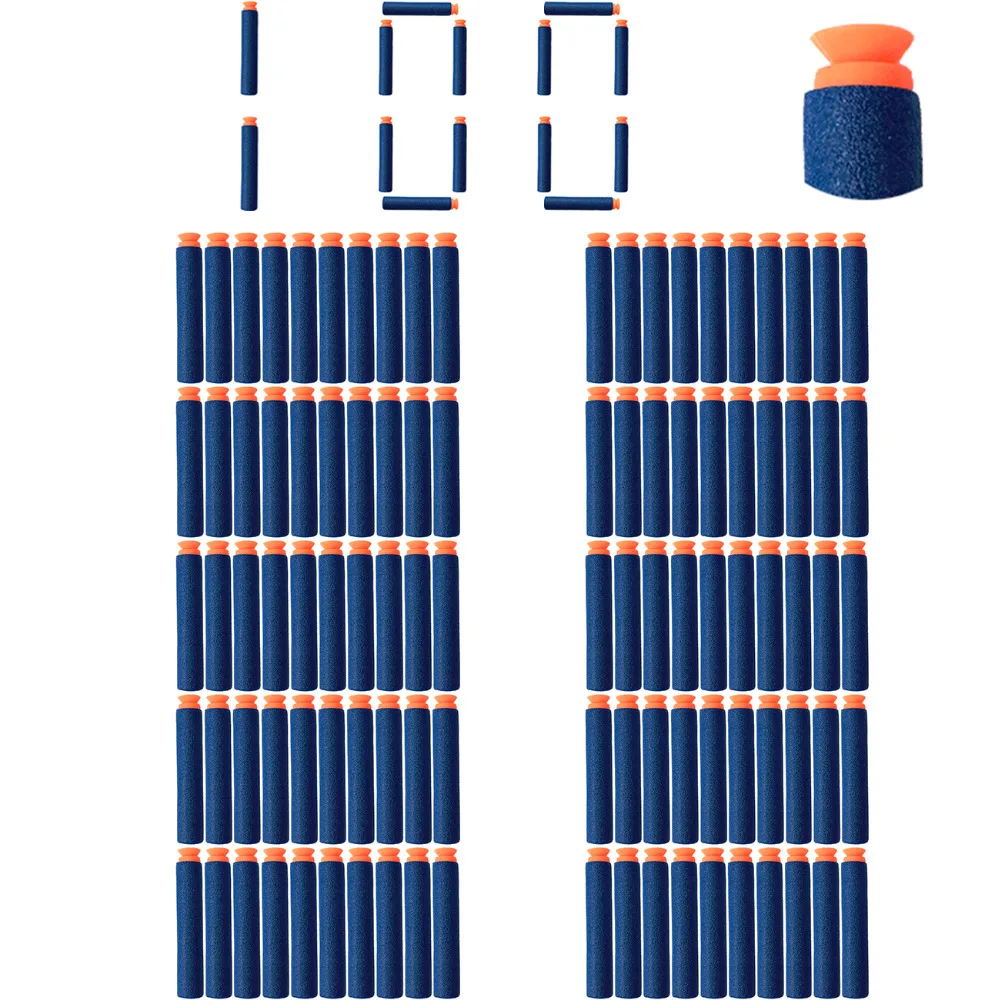 

100 pcs/lot Blue Soft Bullet Sucked Head Foam Bullets for Nerf N-strike Elite Series