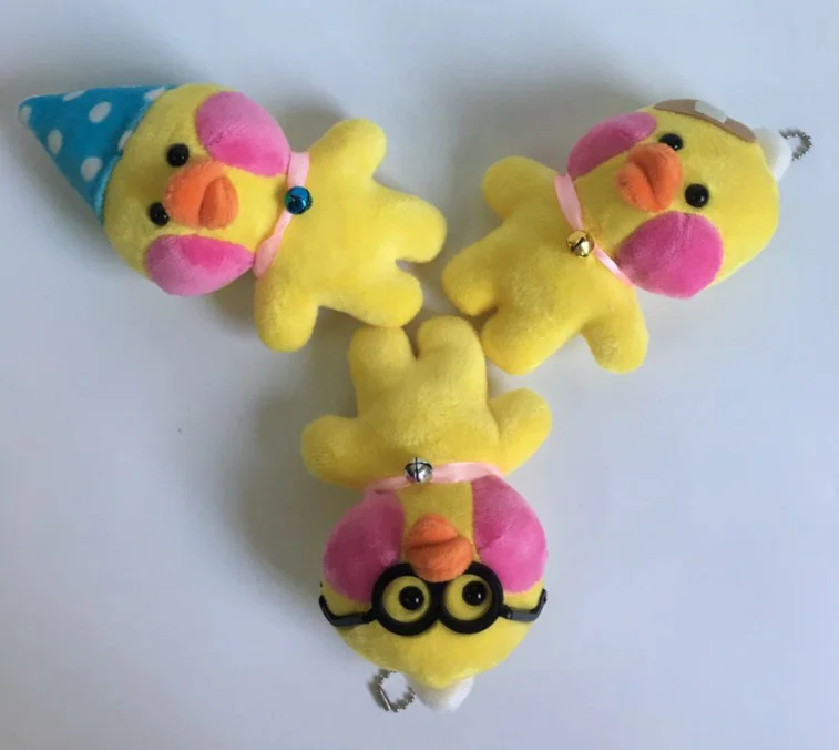 1 х плюшевая игрушка-брелок в виде утки Размер 15 см | Игрушки и хобби