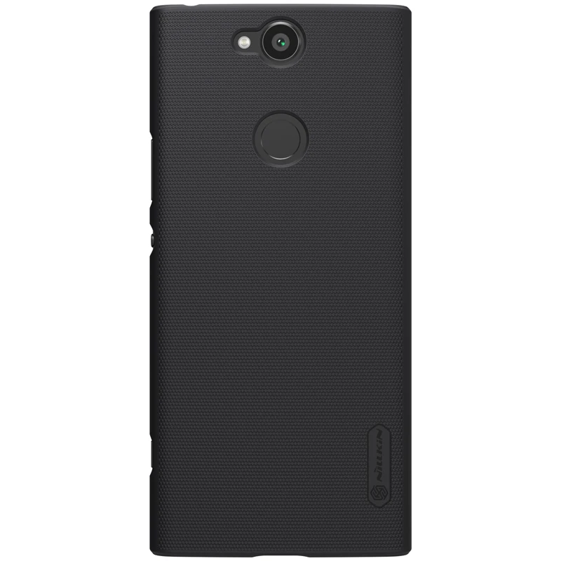 Черный Для sony Xperia XA2 Plus чехол Nillkin матовый защитный жесткий чехол для задней панели матовый чехол для sony Xperia XA2 Plus PC Бампер Подарочный держатель - Цвет: Черный