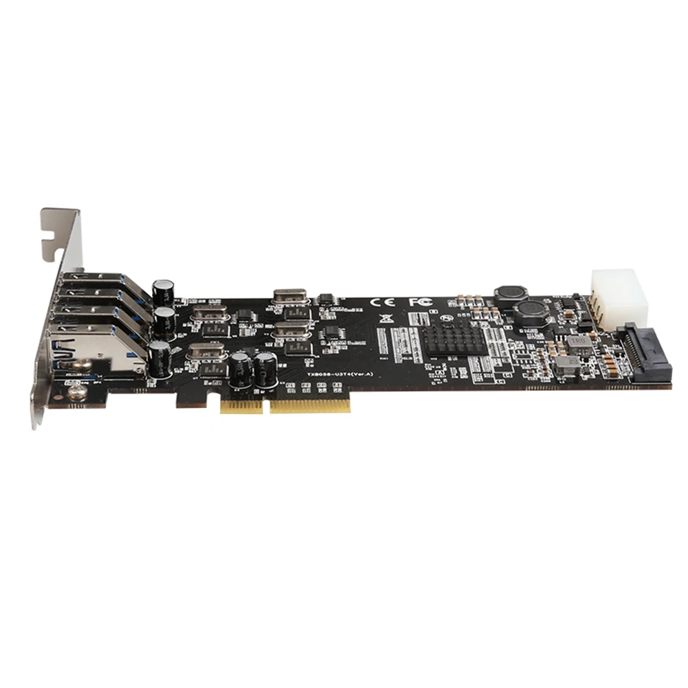 DIEWU 20G PCI Express 4 канала полная скорость USB3.0 карта расширения добавить на карту с NEC для кабельный адаптор TXB058