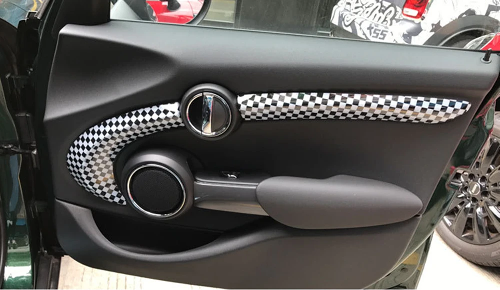 Наклейки MINI F55 для украшения салона автомобиля накладка на дверь Mini Cooper Стайлинг