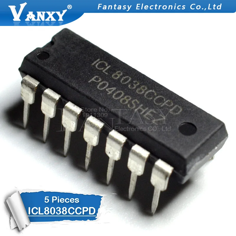 5 шт ICL8038CCPD DIP14 ICL8038 DIP 8038CCPD DIP-14 | Электронные компоненты и принадлежности