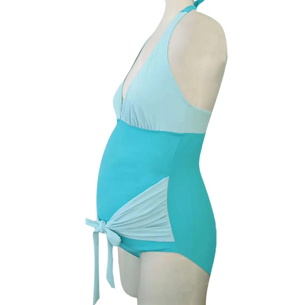 Сексуальные Купальники SAGACE для беременных женщин комплект танкини синие цельные