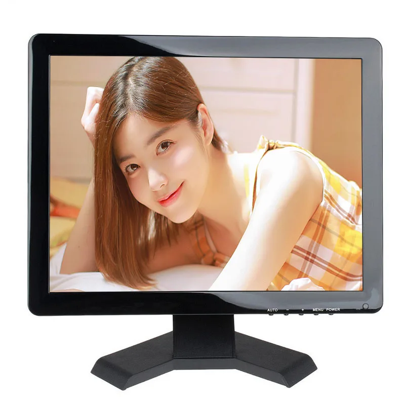 H15 12 вольт dc lcd монитор 15 &quotдешевый компьютерный 1024*768 tft цветной ТВ с AV/BNC/VGA/HDMI/USB
