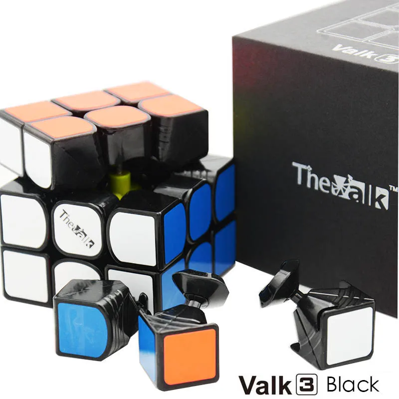 Valk3 Black Магнитный куб Valk3 power M/Valk 3/Mini Valk3 Размер куб 3х3 скорость Mofangge соревнования Кубики Игрушки WCA головоломка волшебный куб - Цвет: Valk3 Black