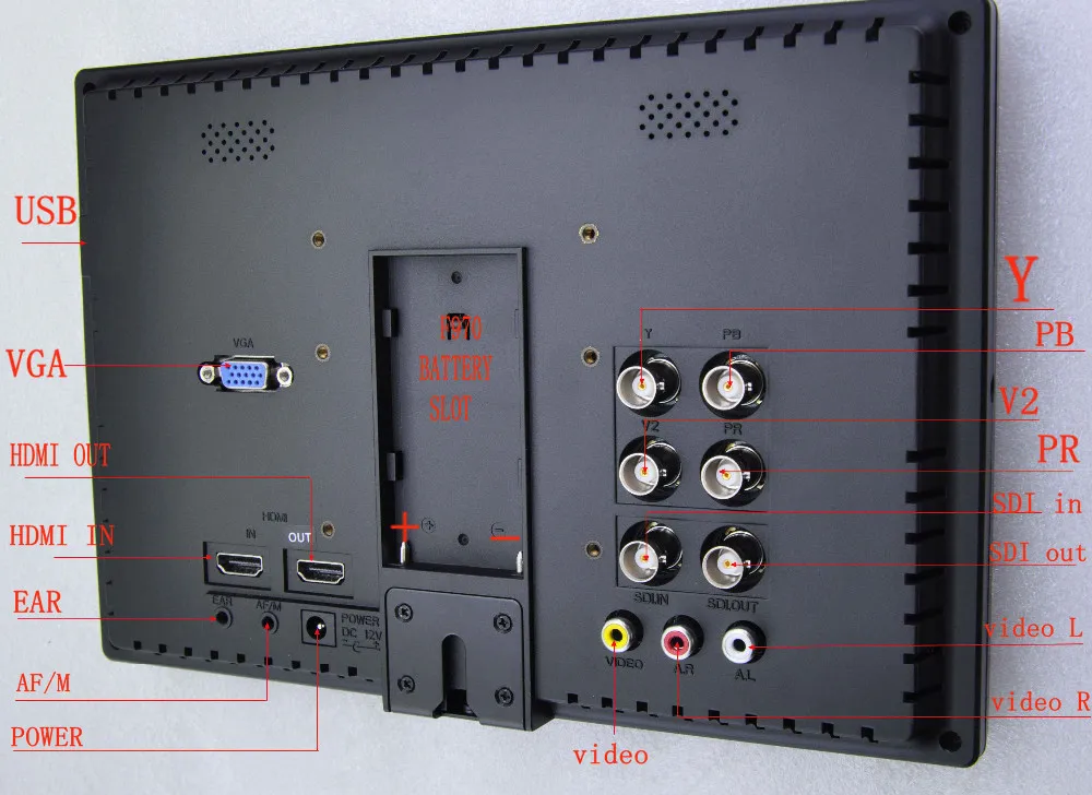 " Pro-трансляция с HD HDMI SDI вход 1280*800 IPS поле HD Мониторы пиковый фильтр 5D II Камера режим для BNC DSLR Мониторы