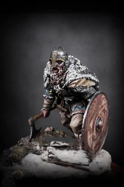 

1:24 75mm Viking WOLF HUNTER toy Resin Model Miniature Kit unassembly Unpainted